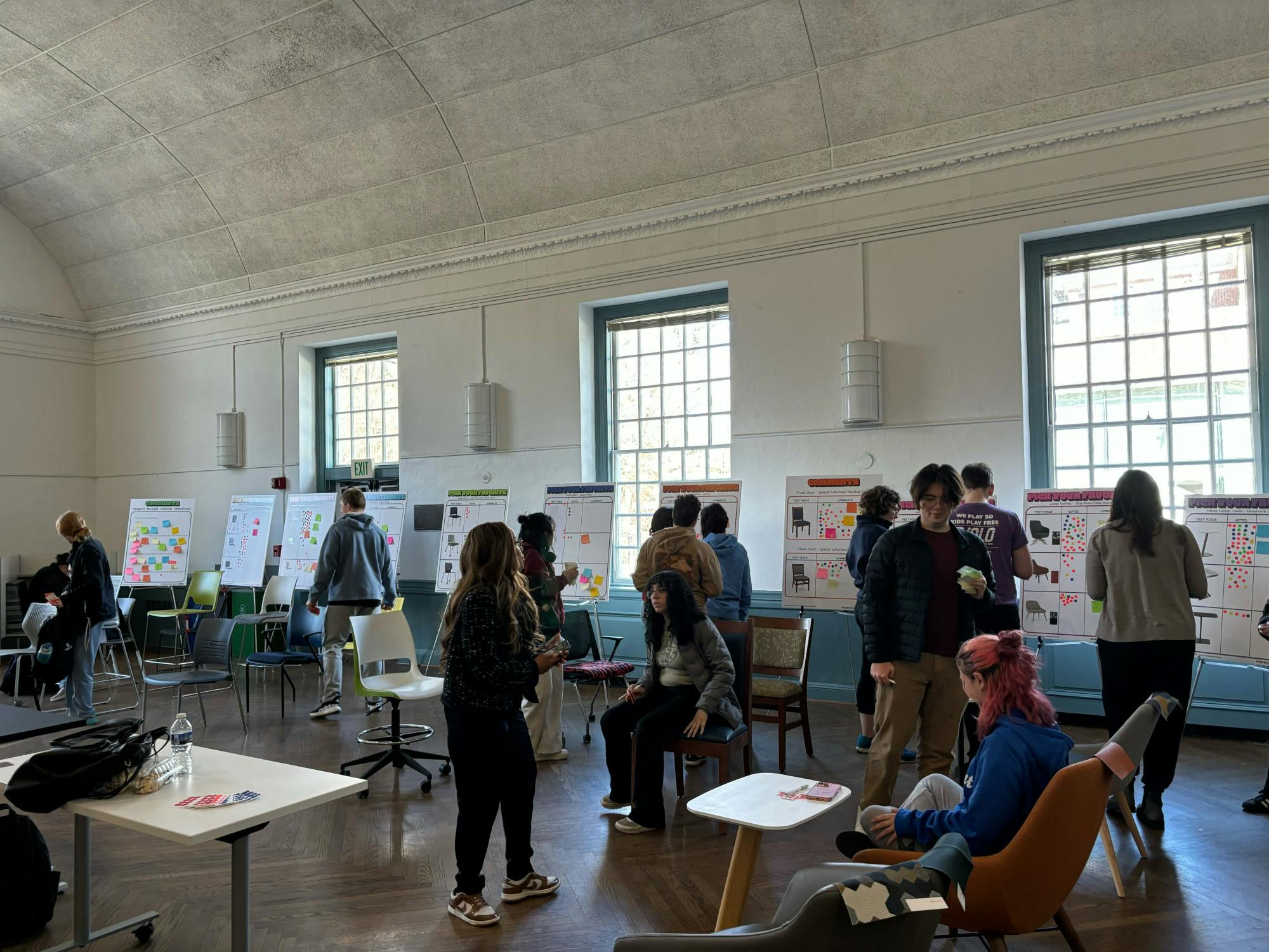 COURTESY OF KAYLEE NGUYEN
The MSE Furniture Fair invited students to review the furniture options and architectural design of the renovated library, which is scheduled to open in January 2027.&nbsp;