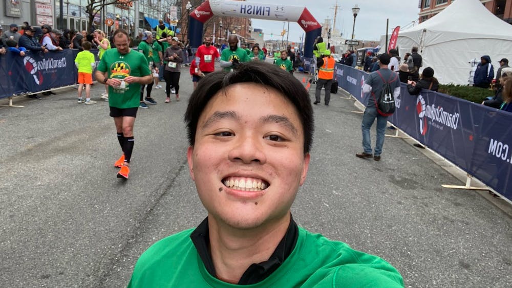 COURTESY OF MINGYUAN SONG
Song ran the Shamrock 5k in Baltimore this past Sunday. 
