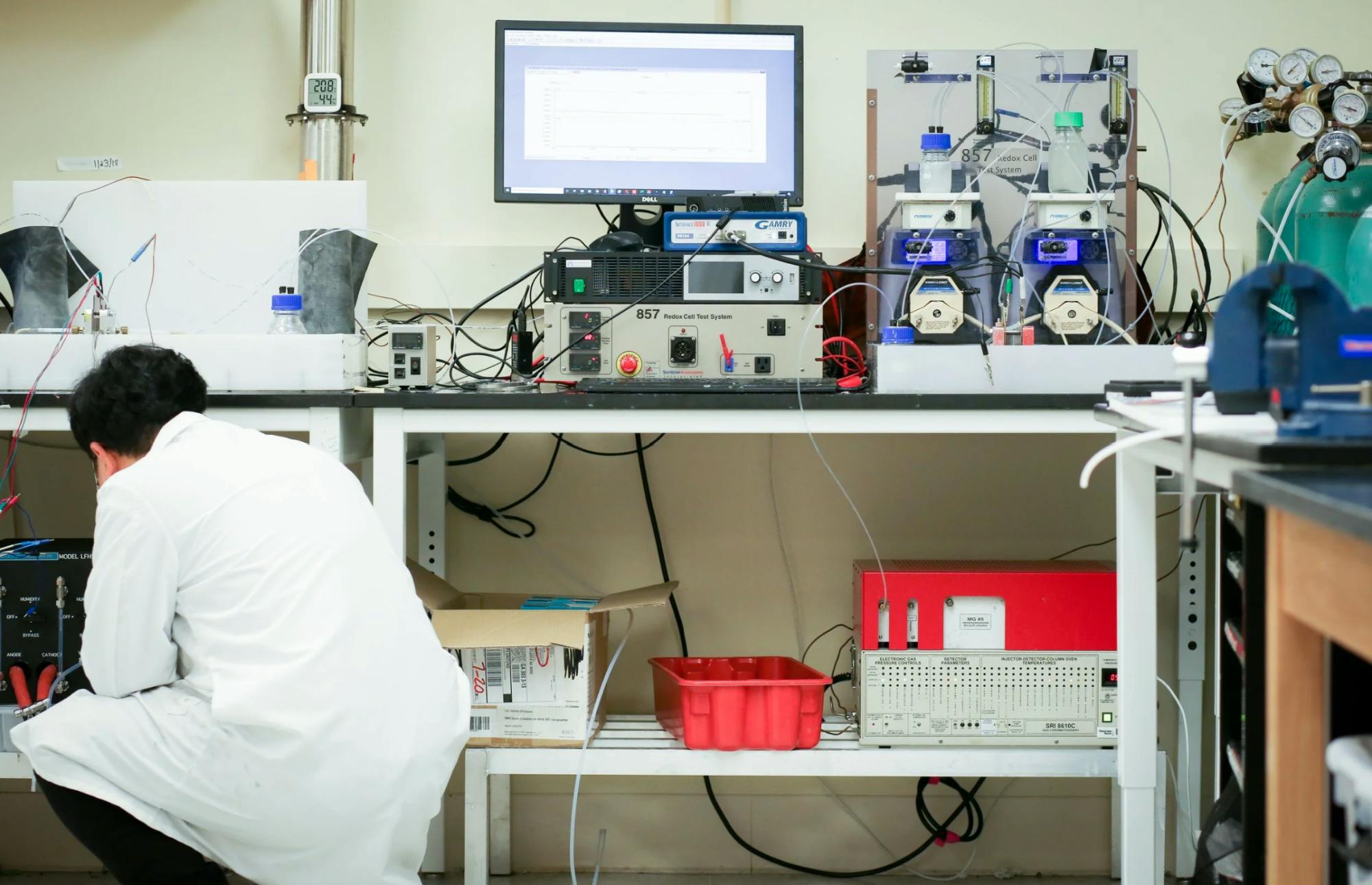 COURTESY OF MARTA HATZELL
The Circular Electrochemistry Lab at the Georgia Institute of Technology works on improving reactive carbon capture and conversion (RCCC) for environmental applications.&nbsp;