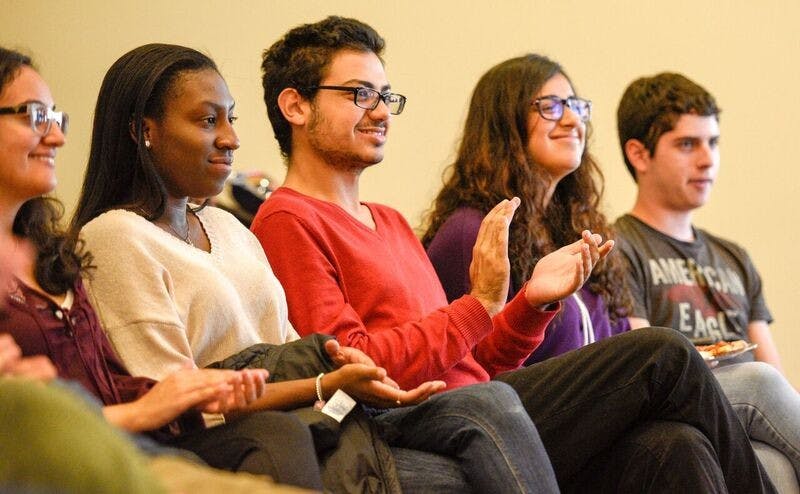 courtesy of sydney van morgan
Students listened to Hopkins professors discuss the global ramifications of the upcoming U.S. election.