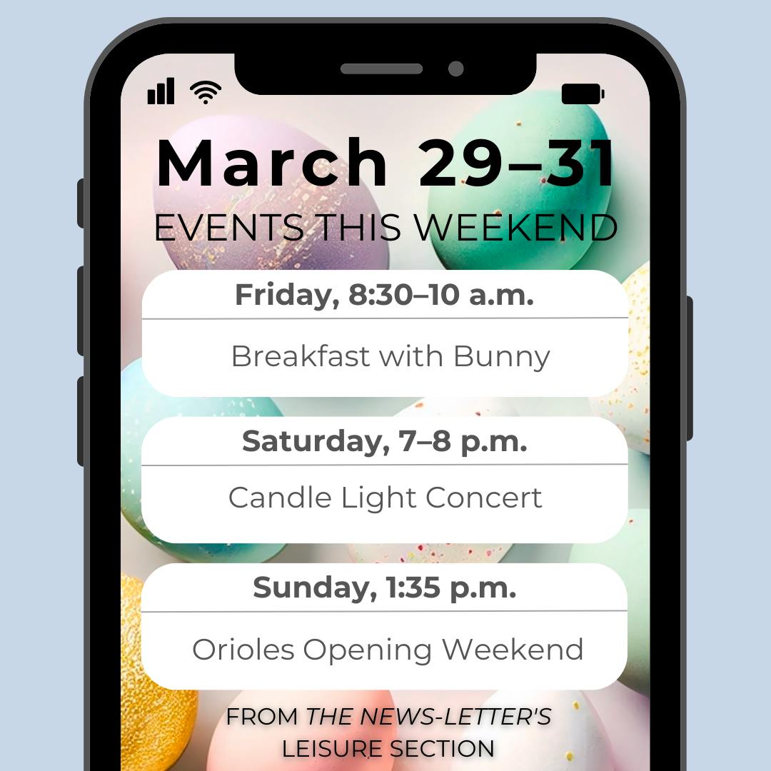 ARUSA MALIK / DESIGN AND LAYOUT EDITOR
Celebrate Easter weekend with many activities around the city including Major League Baseball’s opening weekend!