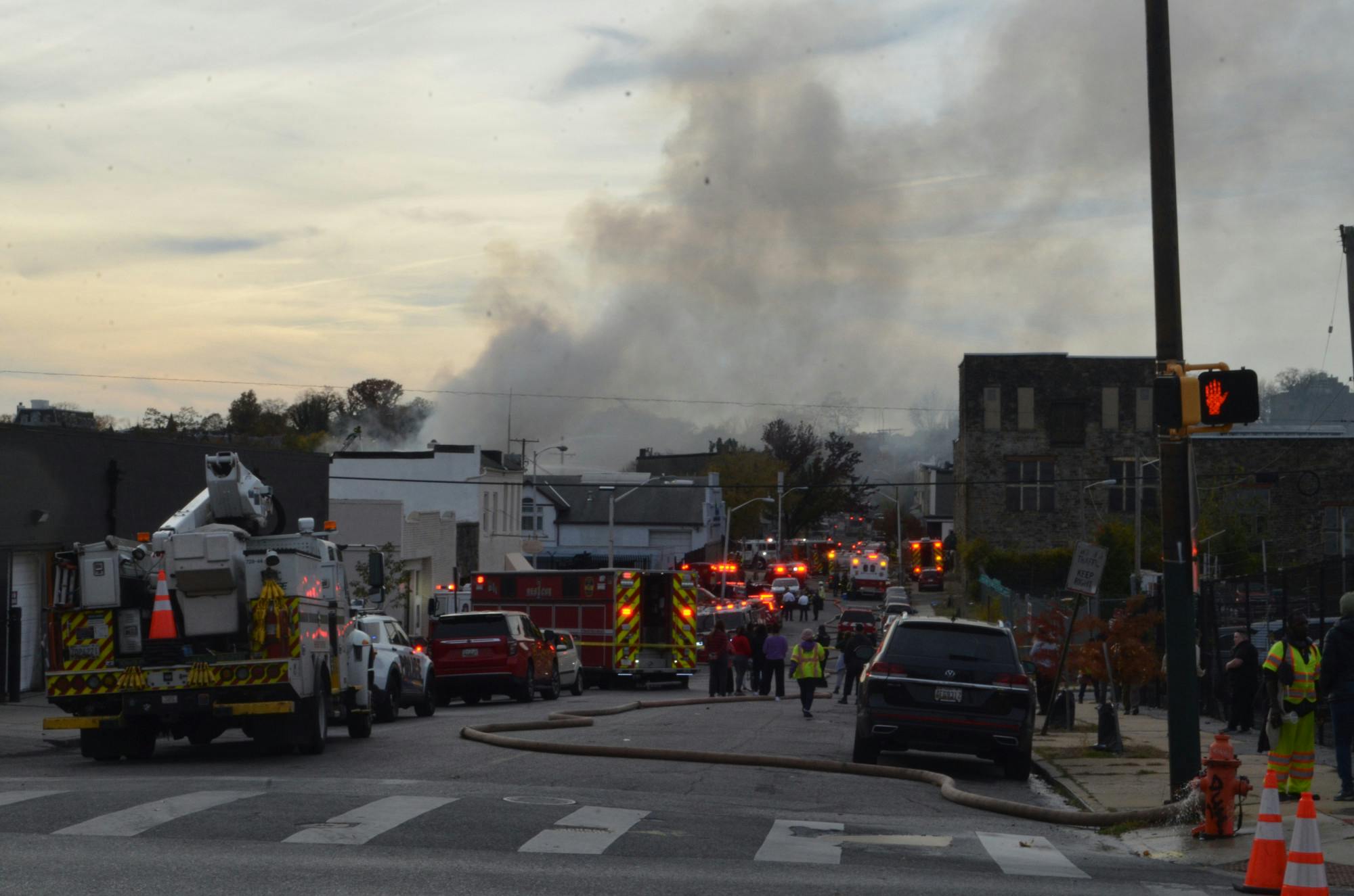 JOSHUA LONSTEIN / PHOTO EDITORThe News-Letter documents the fire in Remington and provides live updates.