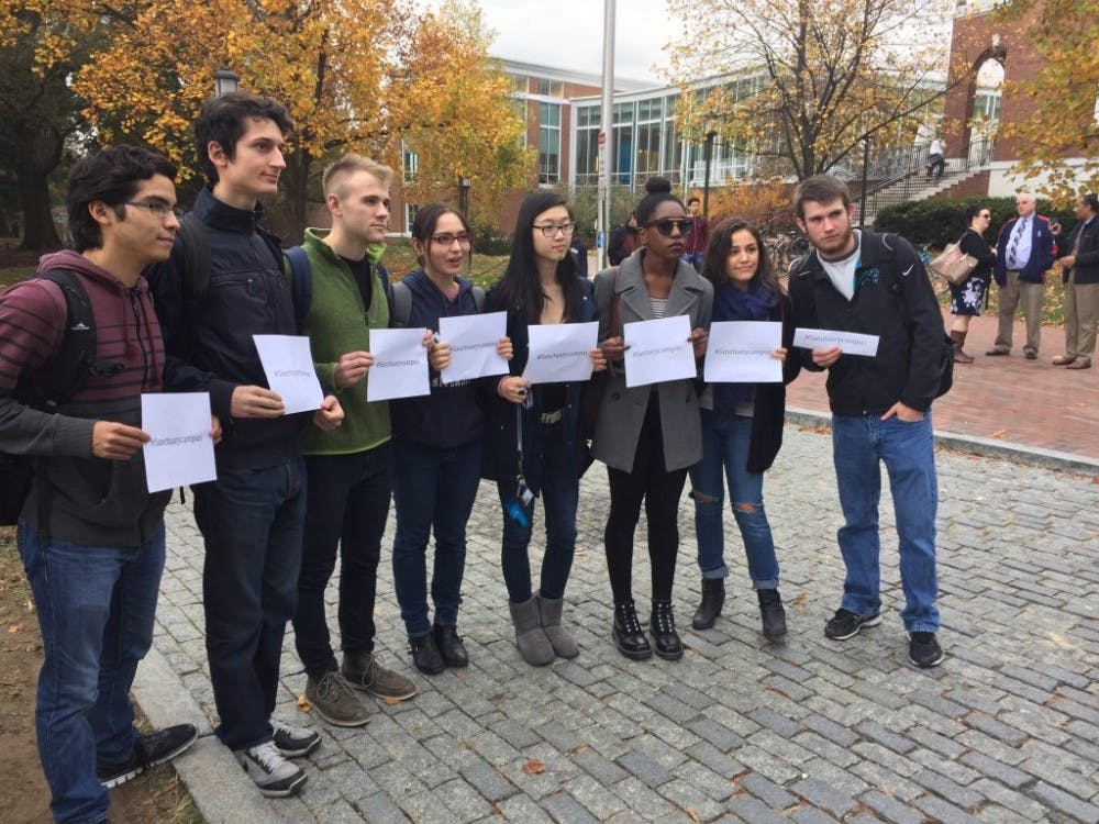  COURTESY OF AMANDA AUBLE
Students left class at 3 p.m., heading to a demonstration on the Beach.