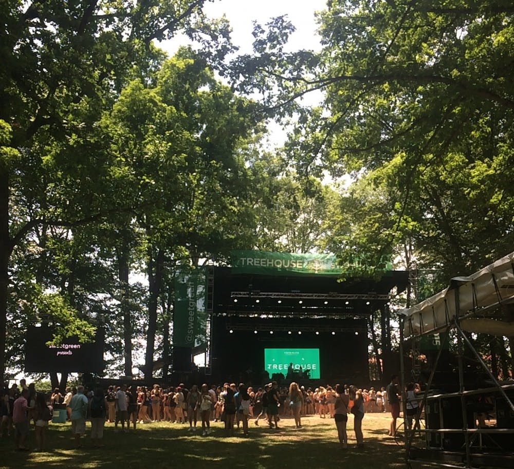 COURTESY OF RACHEL BIDERMAN Popular artists including Tove Lo, Banks and The Weeknd performed on the Treehouse stage.