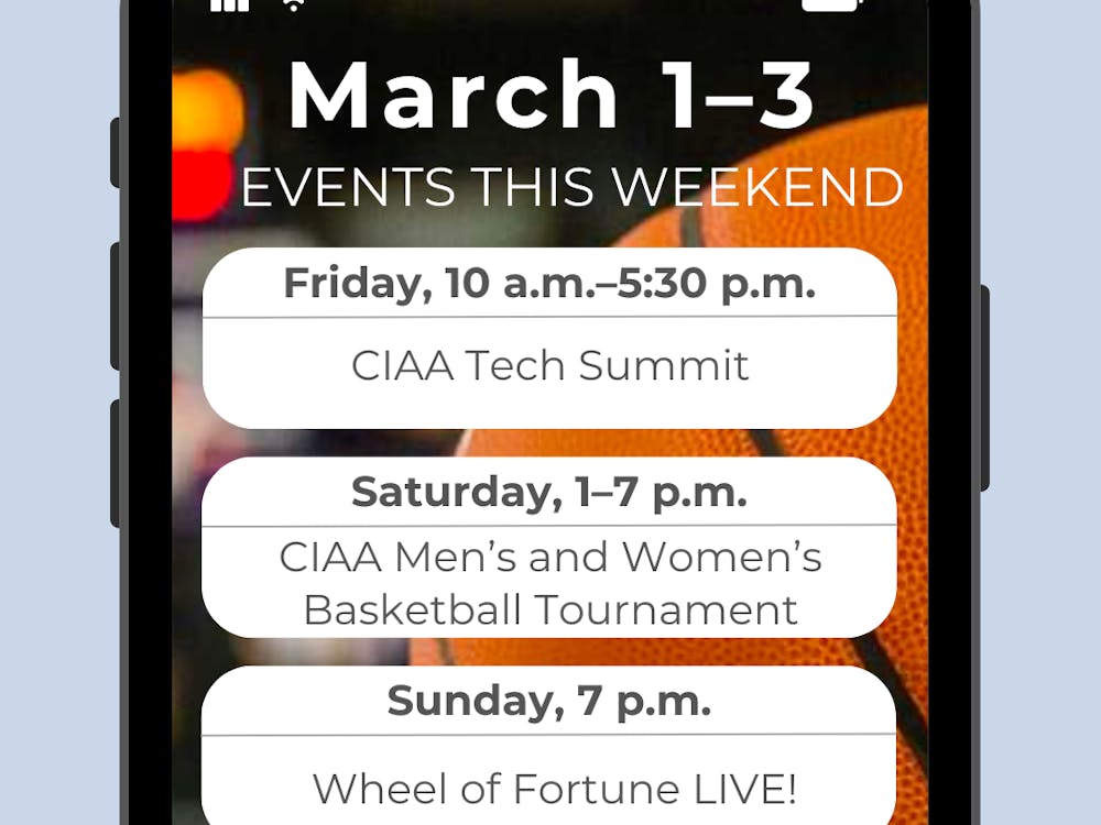 ARUSA MALIK / DESIGN AND LAYOUT EDITOR
Catch the CIAA basketball championship this weekend and a number of events that they put on!