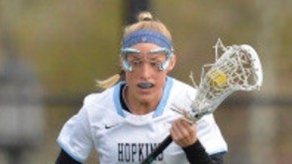 hopkinssports.com
Senior Josie George has anchored the “D,” scooping up seven ground balls.