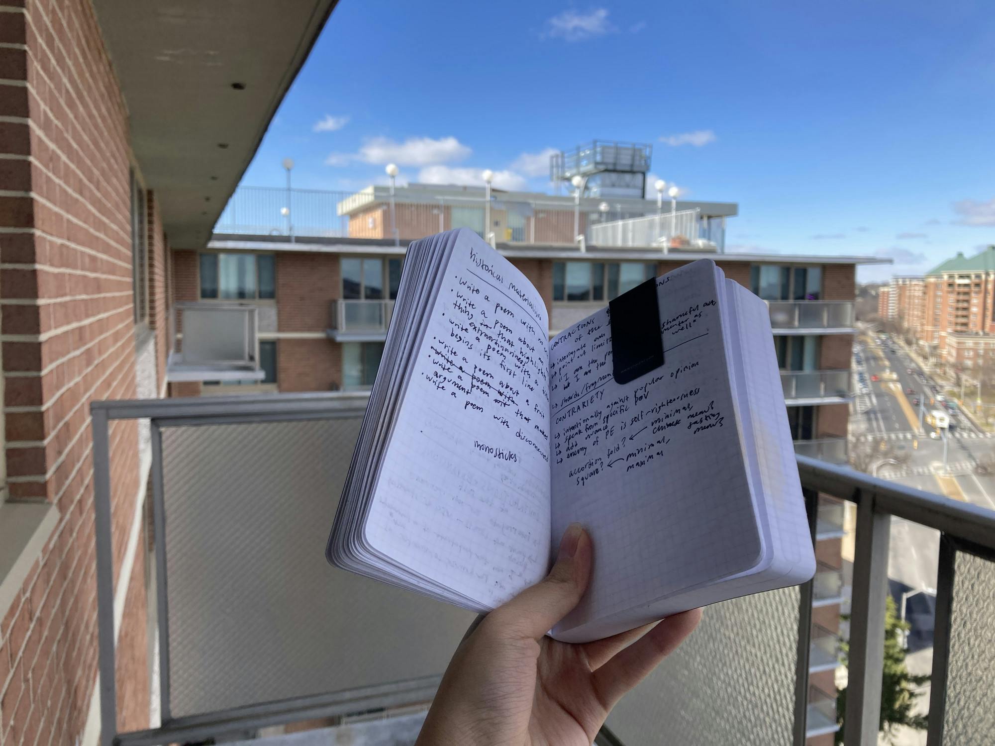 COURTESY OF ALIZA LI
Li discusses her collection of unfinished notebooks and how they relate to her writing.