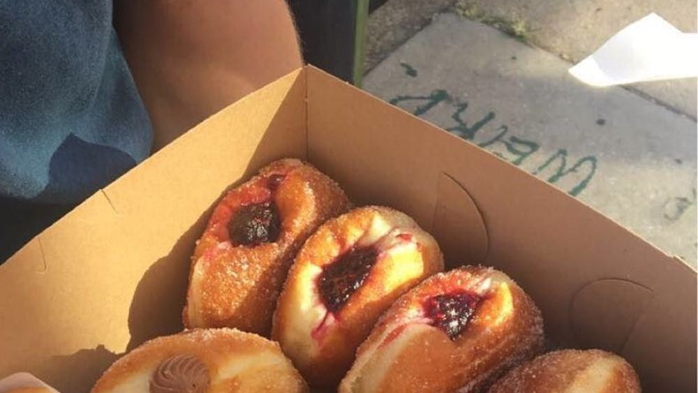 PHOTO COURTESY OF IFE AKINKUNMI
The sweet, sweet harvest of an early morning run to B. Doughnut.