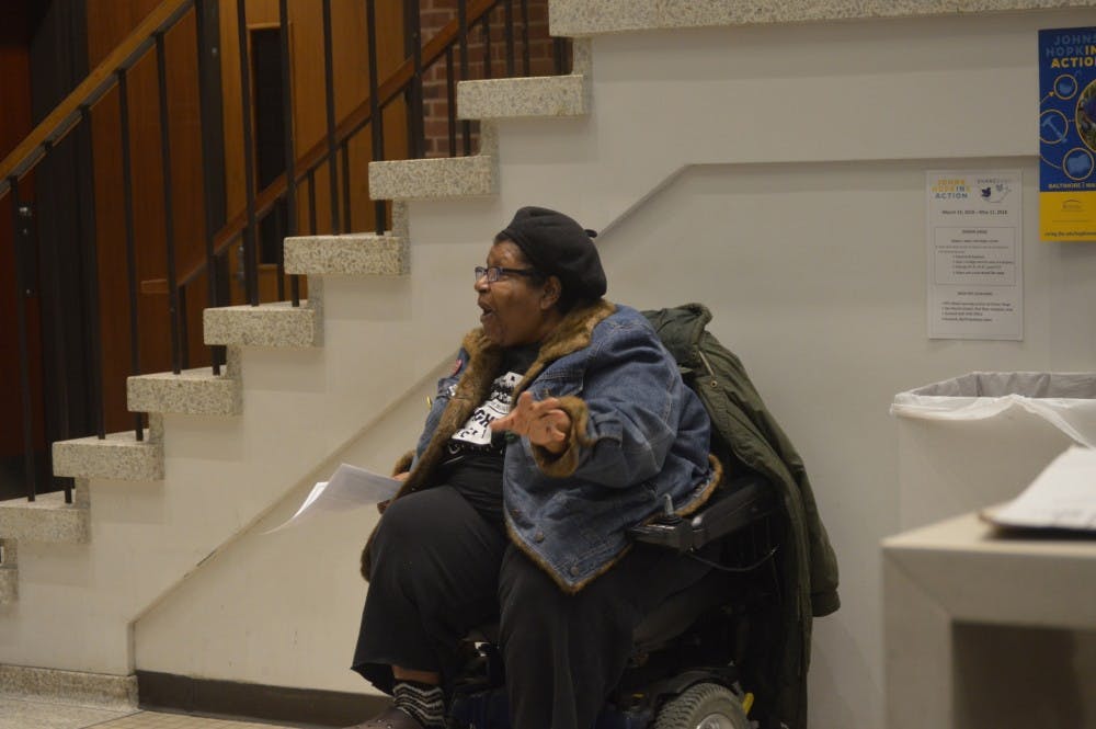 ELLE HALLENBORG/PHOTOGRAPHY EDITOR

SAPP organizers registered students to vote in Baltimore on Tuesday.