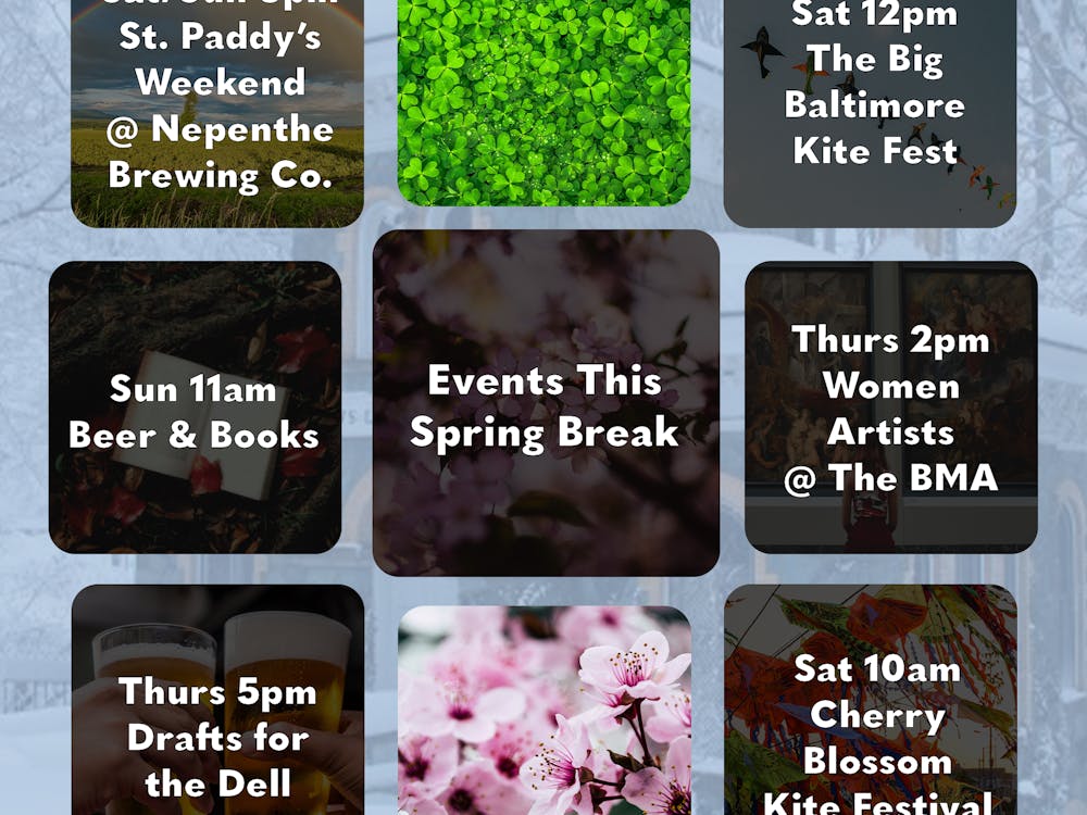 JOHN D'CRUZ / GRAPHICS EDITOR 
If you're staying in Baltimore next week, check out these fun events around the area! 