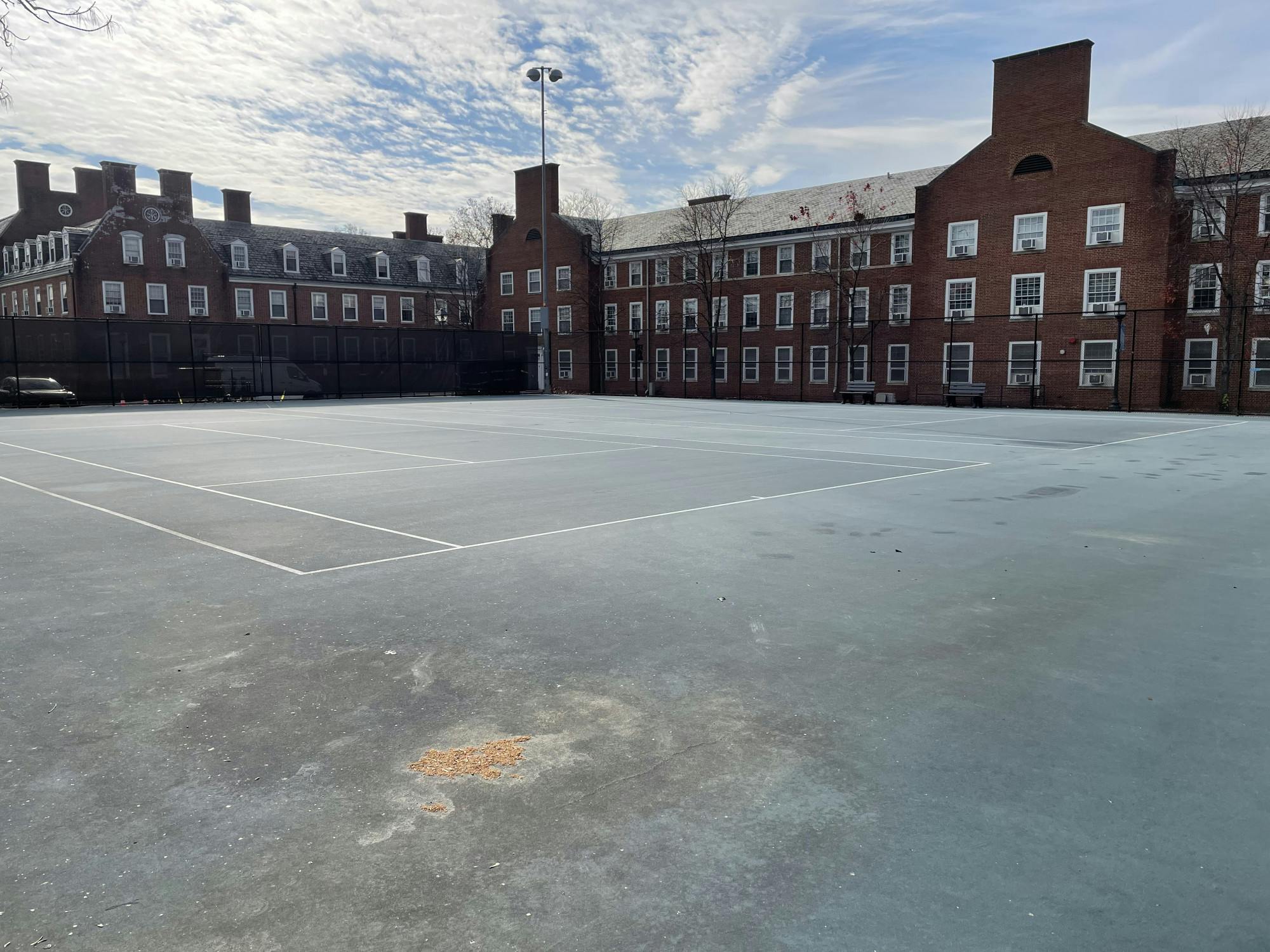 COURTESY OF ISHAN KALBURGE
The men's and women's tennis teams will practice indoors as usual at the beginning of the spring semester.