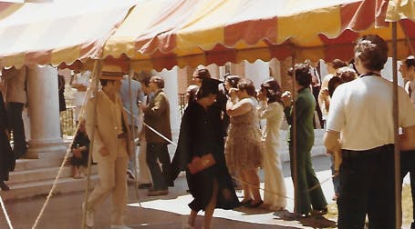 COURTESY OF MINDY FARBER
Mindy Farber, Class of ‘74, helped bring Jane Fonda and Gloria Steinem to her graduation.
