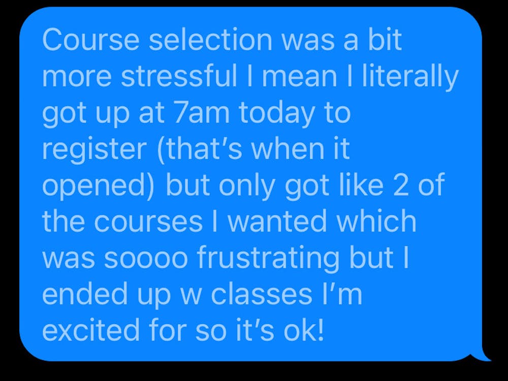 how to write research interest for phd COURTESY OF ISABEL LEONETTI
After experiencing countless class registrations, Leonetti offers some advice for incoming freshmen.