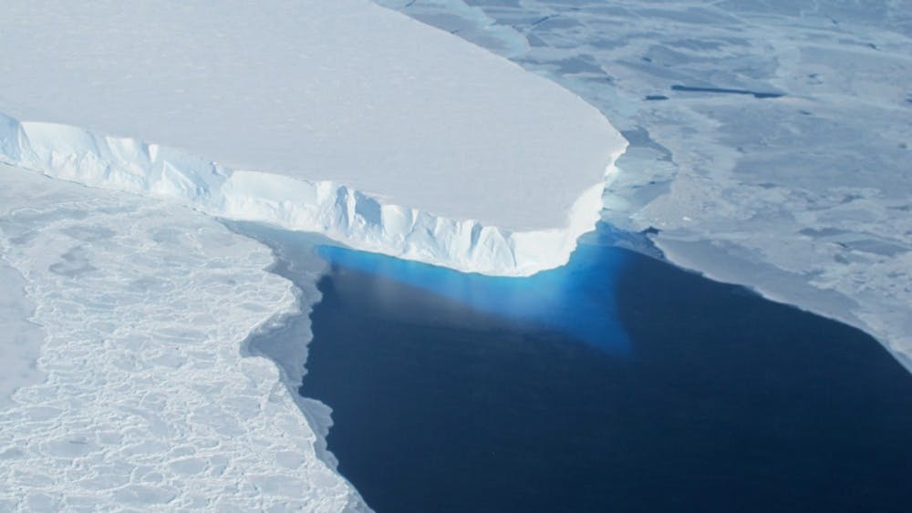 &nbsp;
PUBLIC DOMAIN
The melting of ice shelves may not have an effect on global sea levels.&nbsp;