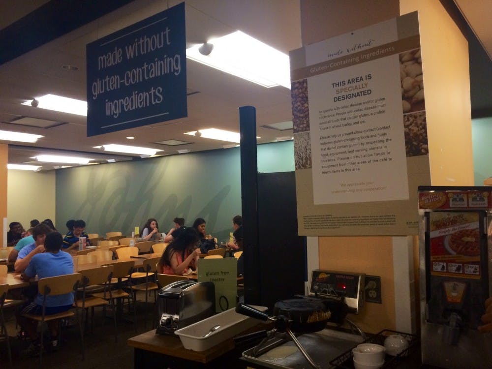 COURTESY OF EMILY GROSE
Being gluten-free at Hopkins isn’t always easy, but the FFC tries to help out as much as they can.