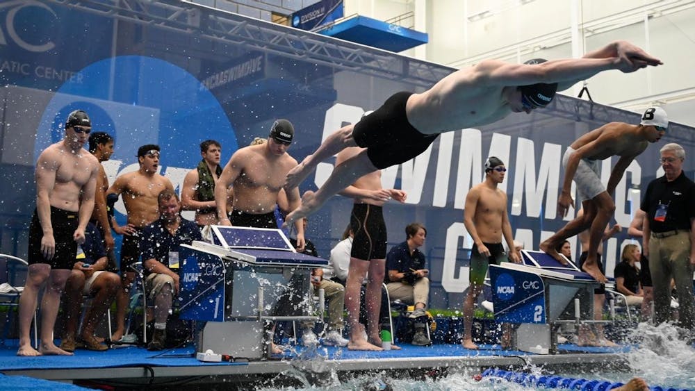 COURTESY OF HOPKINSSPORTS.COM
Hopkins swim faced adversity this past season but managed to pull through with giant wins at the NCAA Championships.