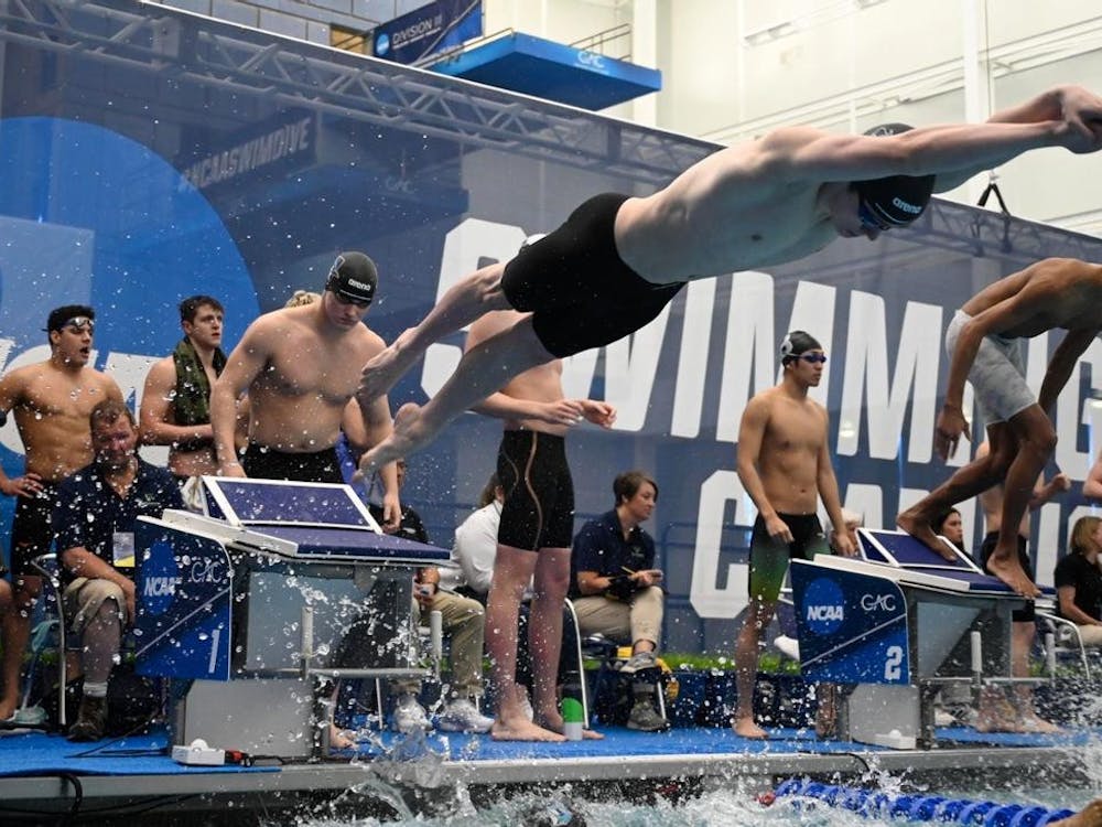 COURTESY OF HOPKINSSPORTS.COM
Hopkins swim faced adversity this past season but managed to pull through with giant wins at the NCAA Championships.