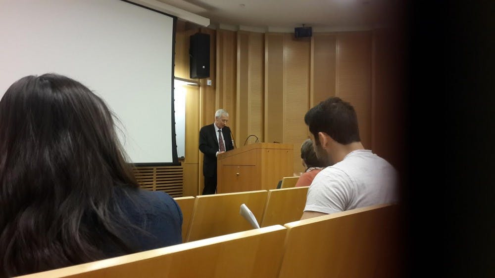 COURTESY OF ANNA GORDON
Paul Pillar, a former CIA analyst, spoke about Middle-Eastern relations.

