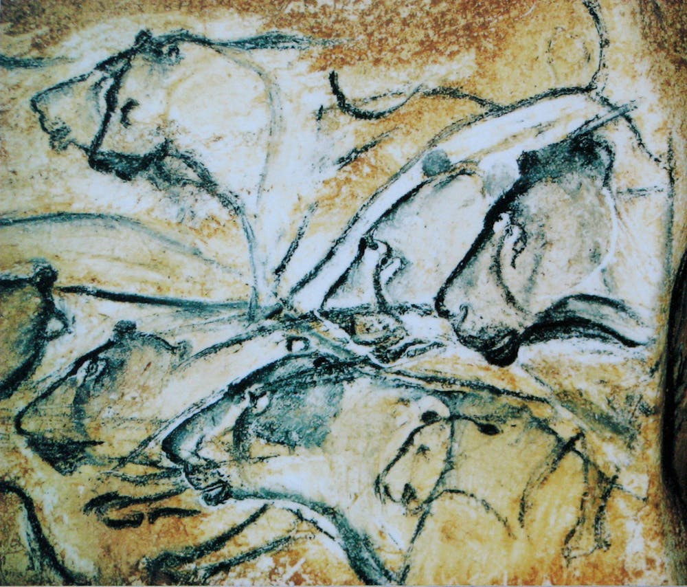lions-painting-chauvet-cave-museum-replica