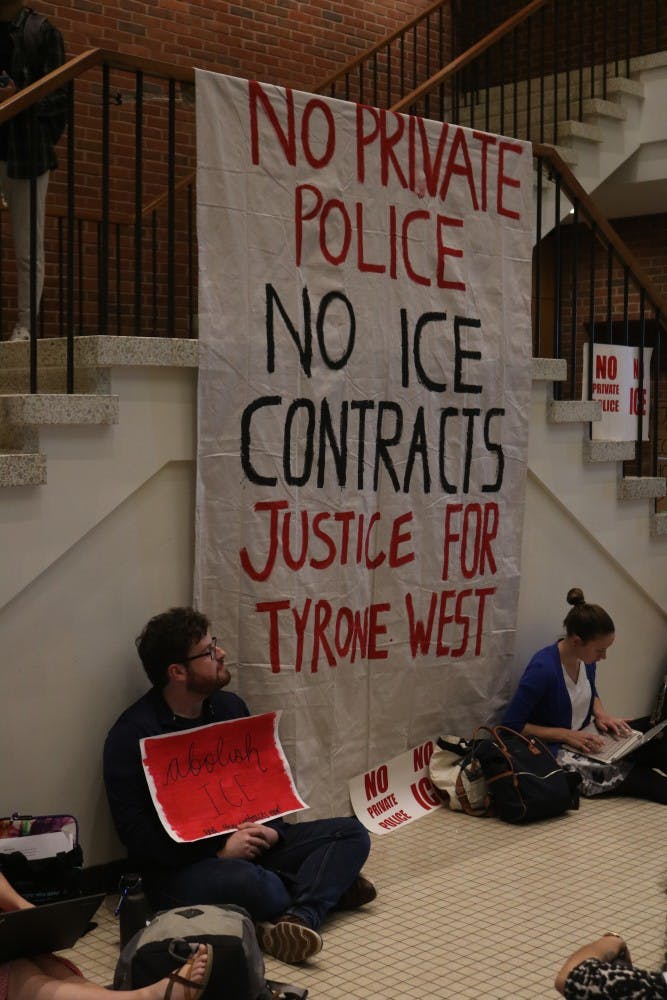 EDA INCEKARA/ PHOTOGRAPHY EDITOR
Protestors have been continously occupying Garland Hall for over a week.