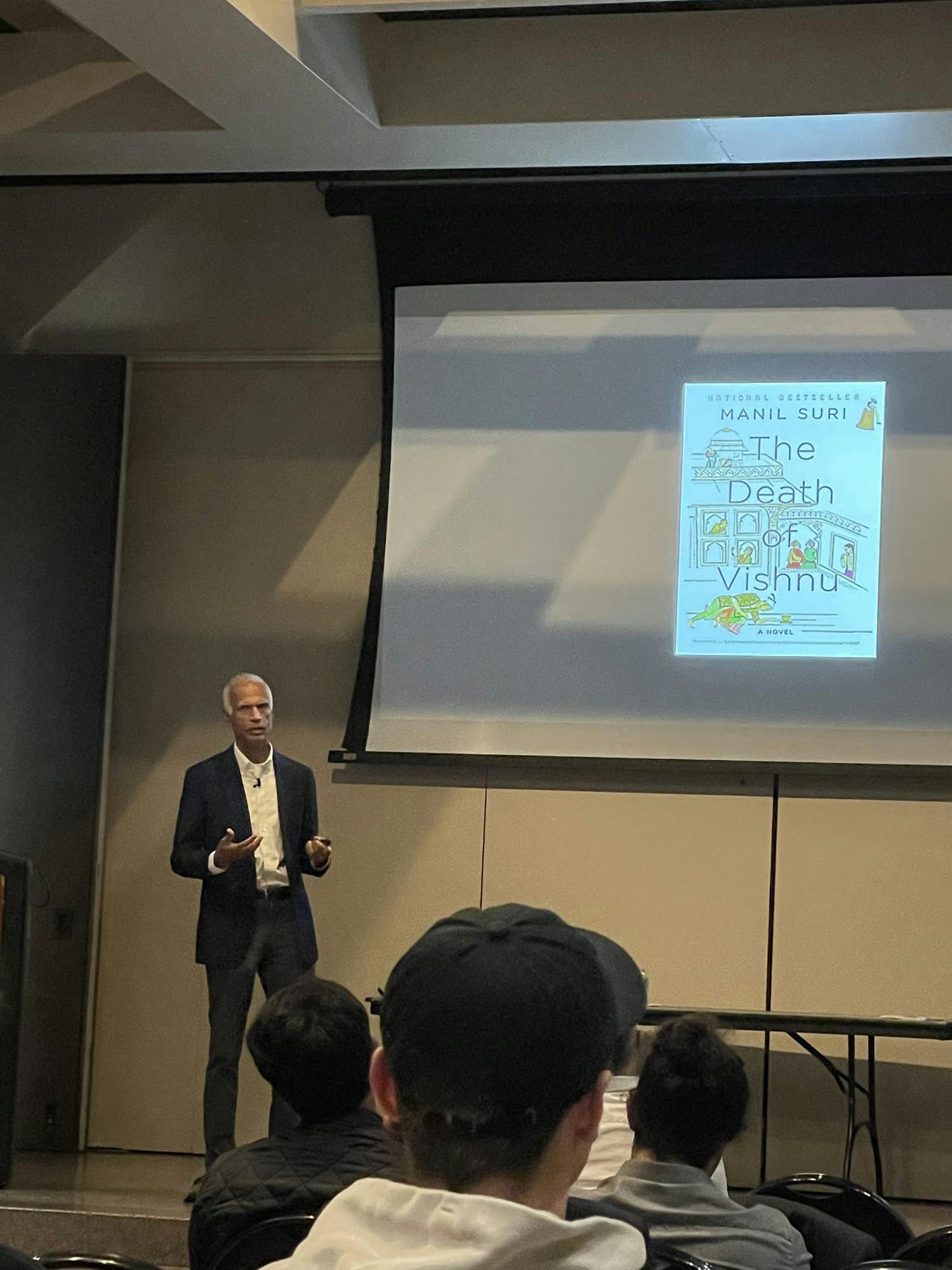 COURTESY OF ZACHARY BAHAR
Academic and author Manil Suri discussed his latest book.