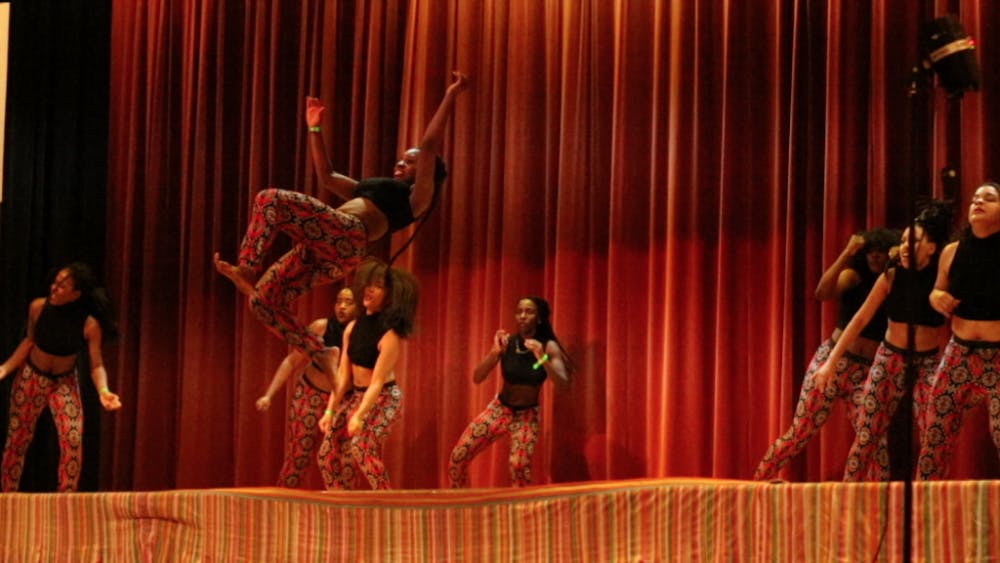  COURTESY OF BENJAMIN PIERCE
The Temps d’Afrique dance team performs during the third annual Unity African Dance competition.