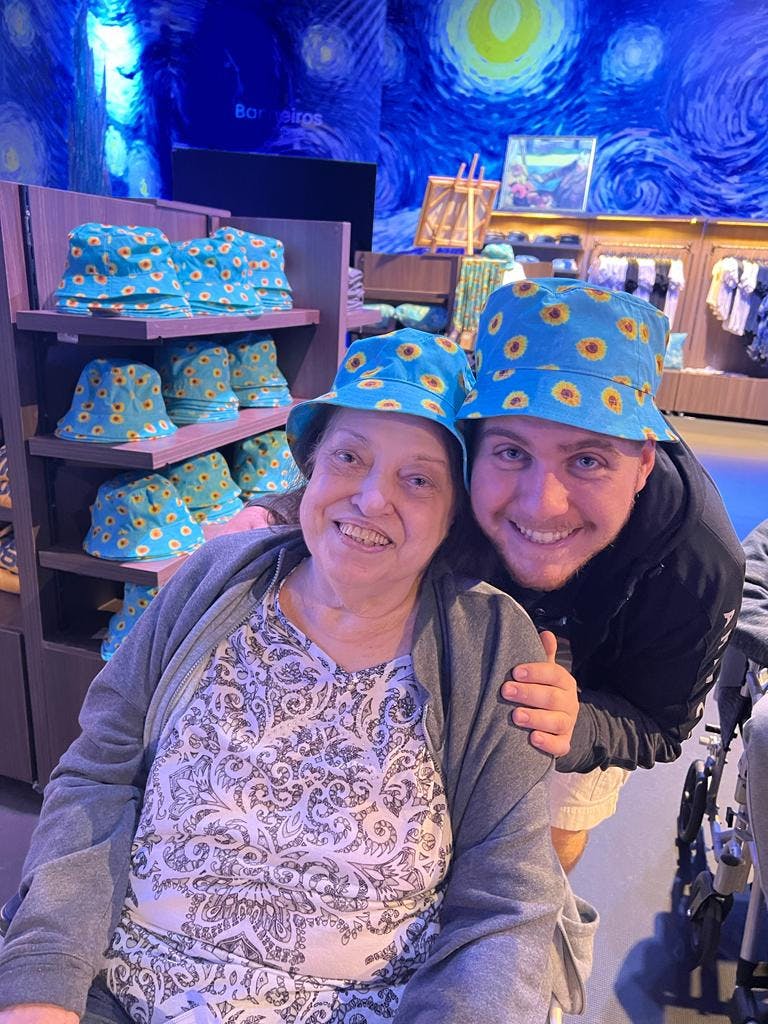 COURTESY OF GABRIEL LESSER
Lesser reflects on feeling inspired by and learning from his grandma’s joyful approach to life.