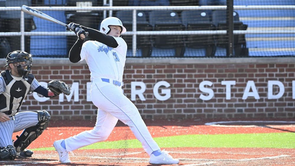 COURTESY OF HOPKINSSPORTS.COM
Myers has emerged as one of the most impressive performers on the Hopkins baseball team this season.