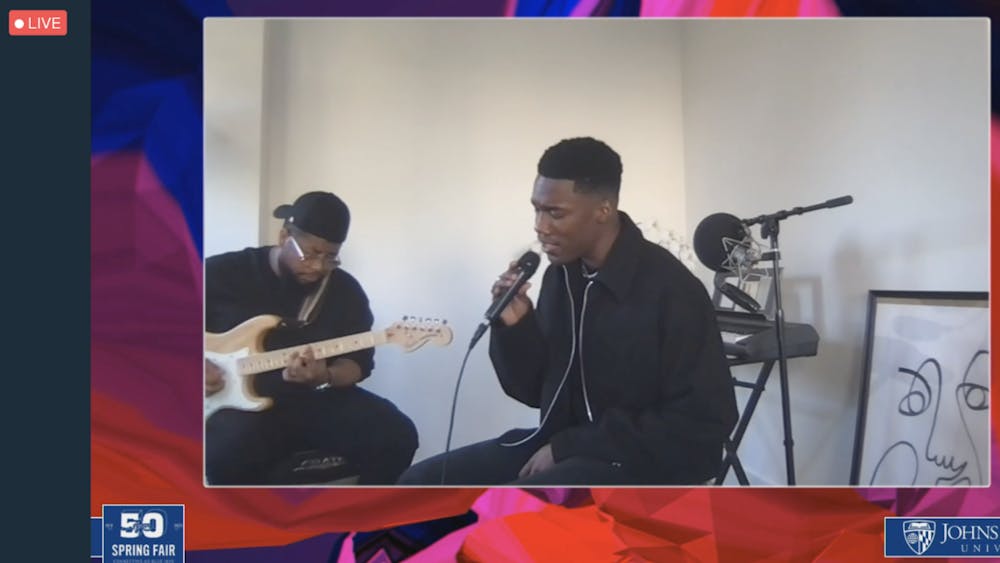 COURTESY OF SARAH JUNG
Giveon performed a series of songs during the University’s 2021 Spring Fair Concert.