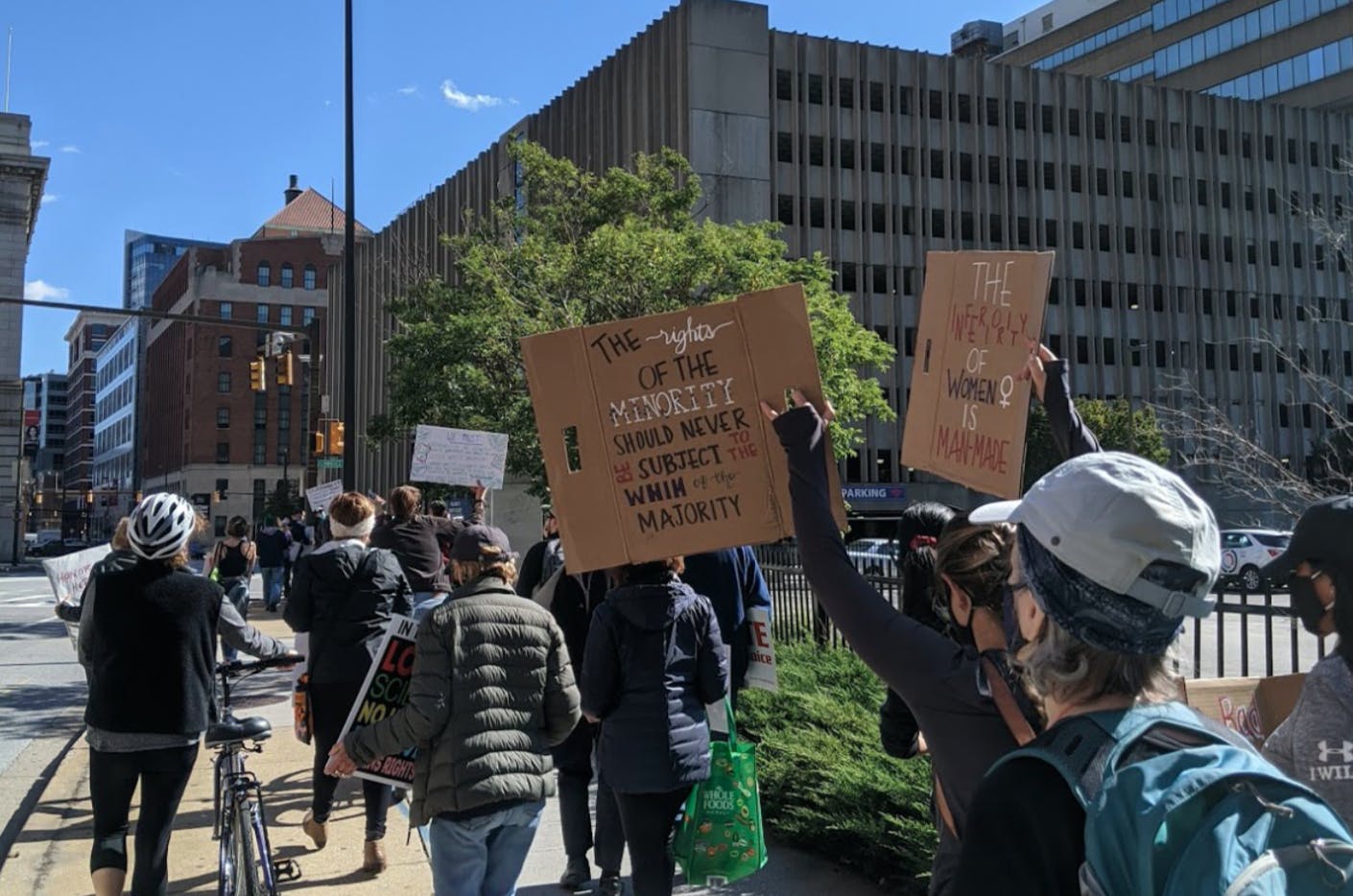 COURTESY OF ARIELLA SHUA
On Saturday, 200 protesters gathered in Baltimore for the annual Women’s March.&nbsp;