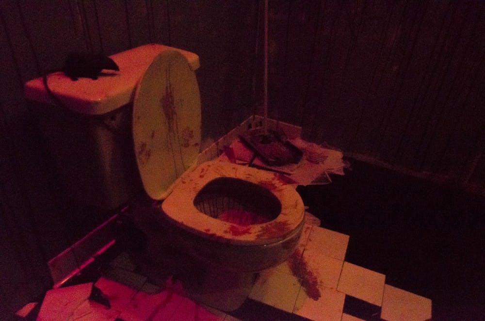  Courtesy of ANNA GOODRIDGE
 The MICA haunted house featured a variety of frightening scenes.