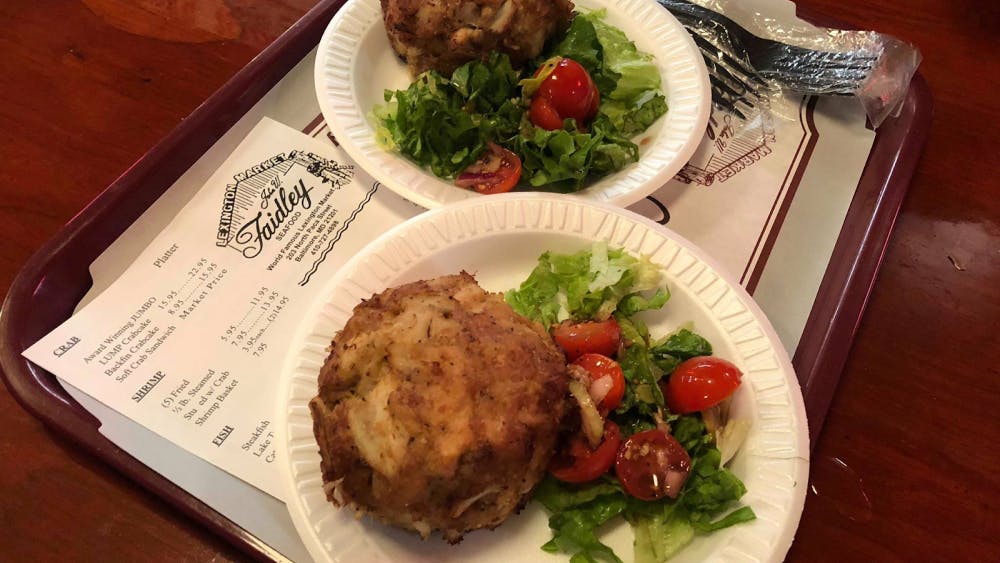 COURTESY OF NATALIE WU
Wu praises the crabcakes from Faidley Seafood at Lexington Market.