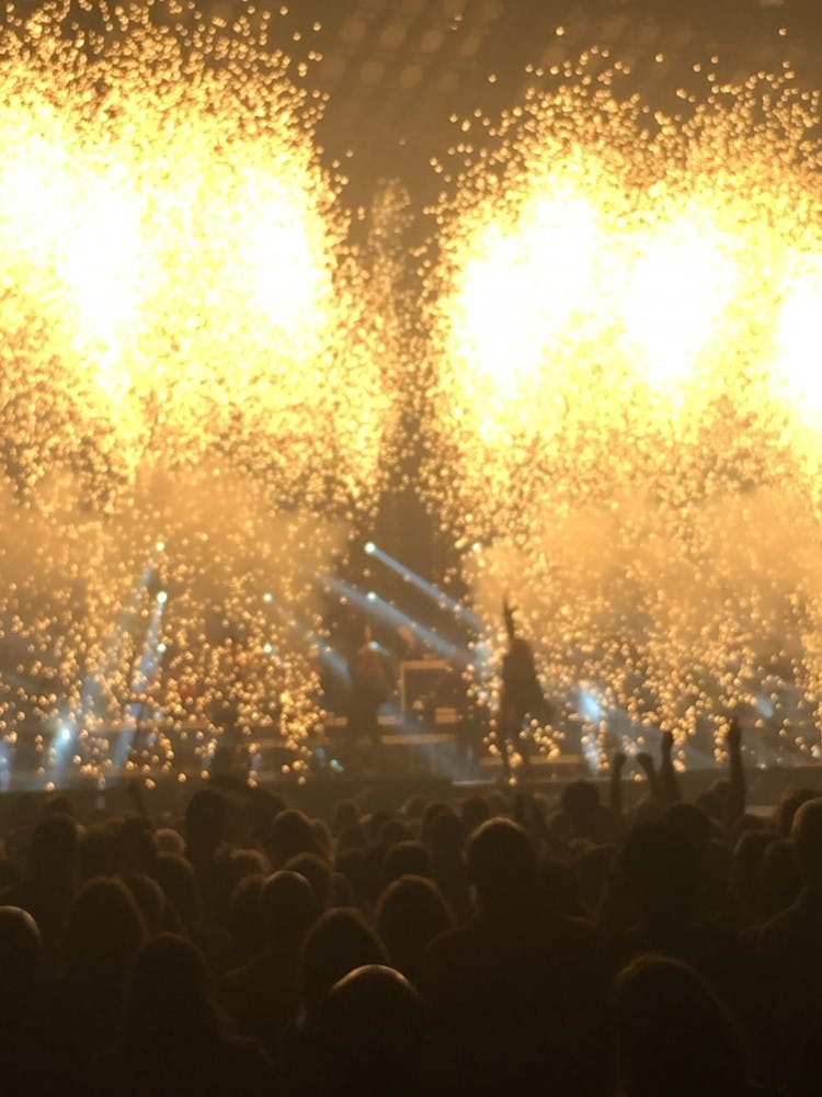 COURTESY OF EMILY HERMAN Shania Twain's set featured several displays of fireworks.