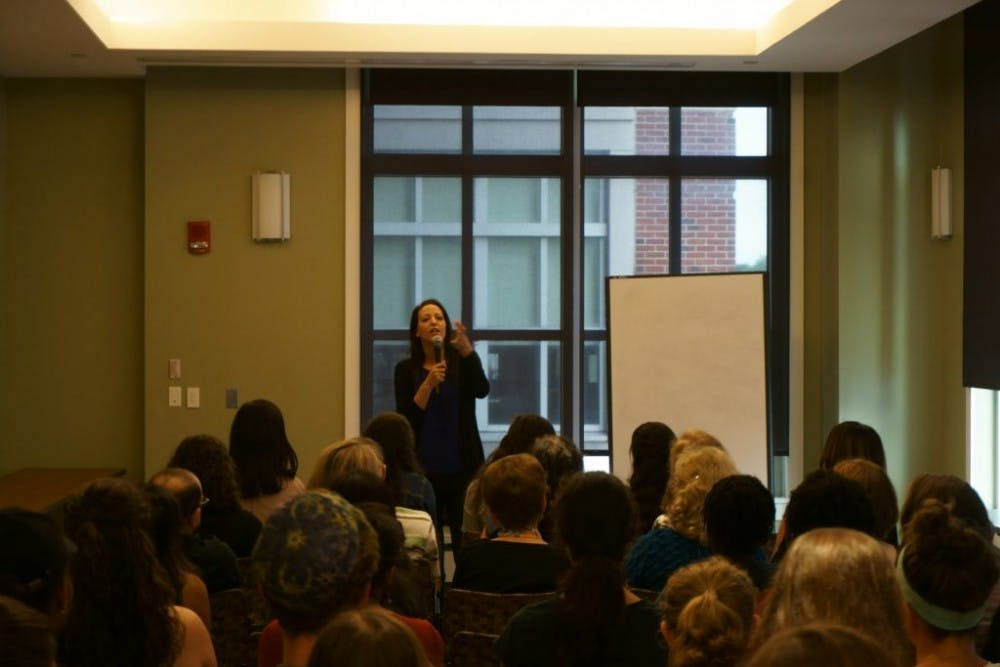  COURTESY OF KUNAL MAITI
Lihi Lapid shared her experiences balancing career and family life.