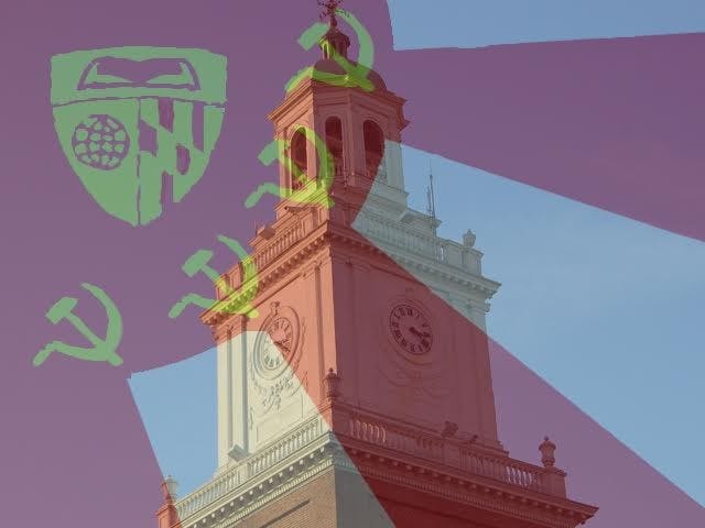 Courtesy of the Homewood Starving Artists
A spectre is haunting the University — the spectre of disgruntled liberals. Beware.