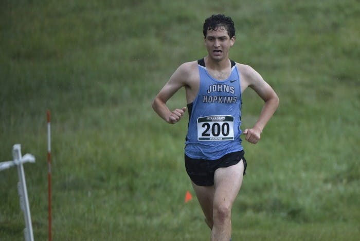 HOPKINSSPORTS.COM
Senior Schaffer Ochstein led the men’s team to a win last Friday.