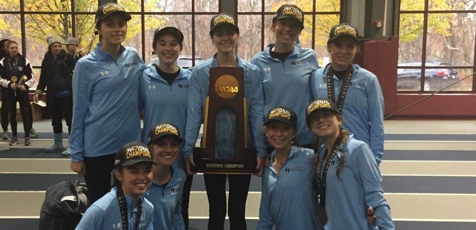 HOPKINSSPORTS.COM
The Hopkins women’s cross country team secured their second consecutive NCAA Championship this season.