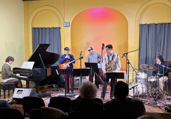 COURTESY OF EMA IWASAKI
Once inside An die Musik, staff writer Ema Iwasawki was met with the warm sunny ambience of the stage. The stage was perfectly lit by overhead spotlights cast over all of the instruments.&nbsp;