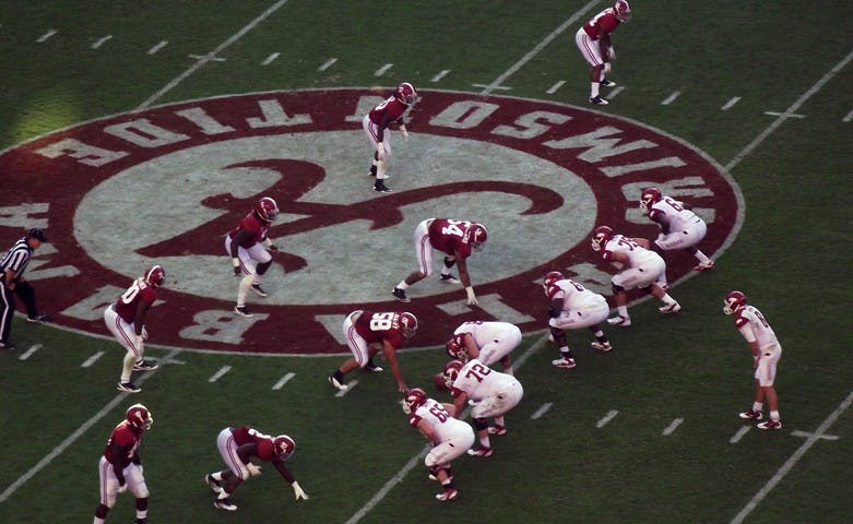 MATTHEW TOSH/CC BY-SA 2.0
The Alabama University Crimson Tide is no stranger to the No. 1 college football ranking.
