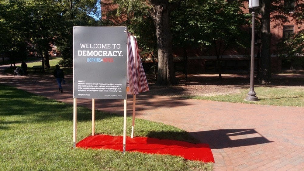 FILE PHOTO
Before the midterms, Hopkins rolled out many voter engagement initiatives.