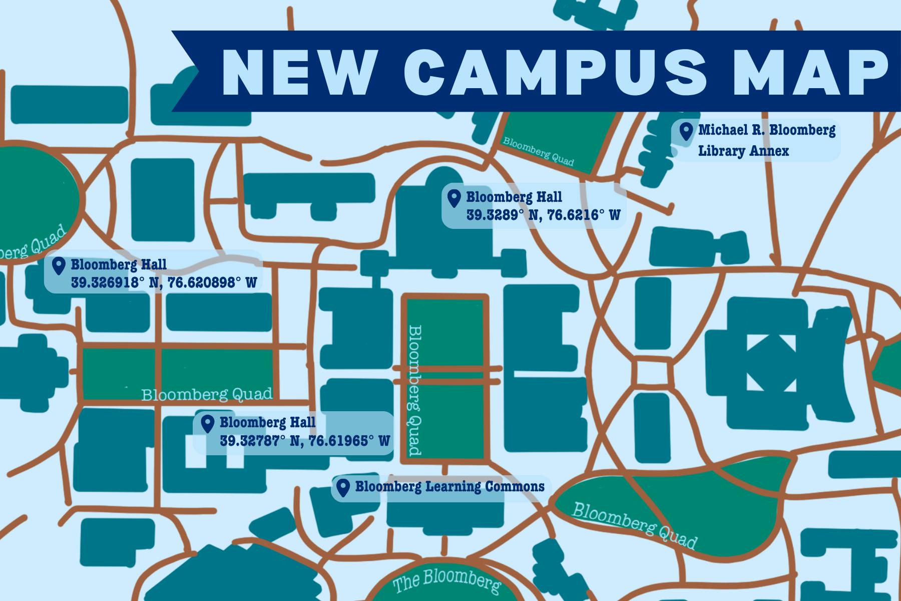 SYDNOR DUFFY / DESIGN &amp; LAYOUT EDITOR
On Wednesday, Bloomberg announced his plans to rename all Hopkins buildings in his honor, following his recent $12 billion donation to the University.&nbsp;