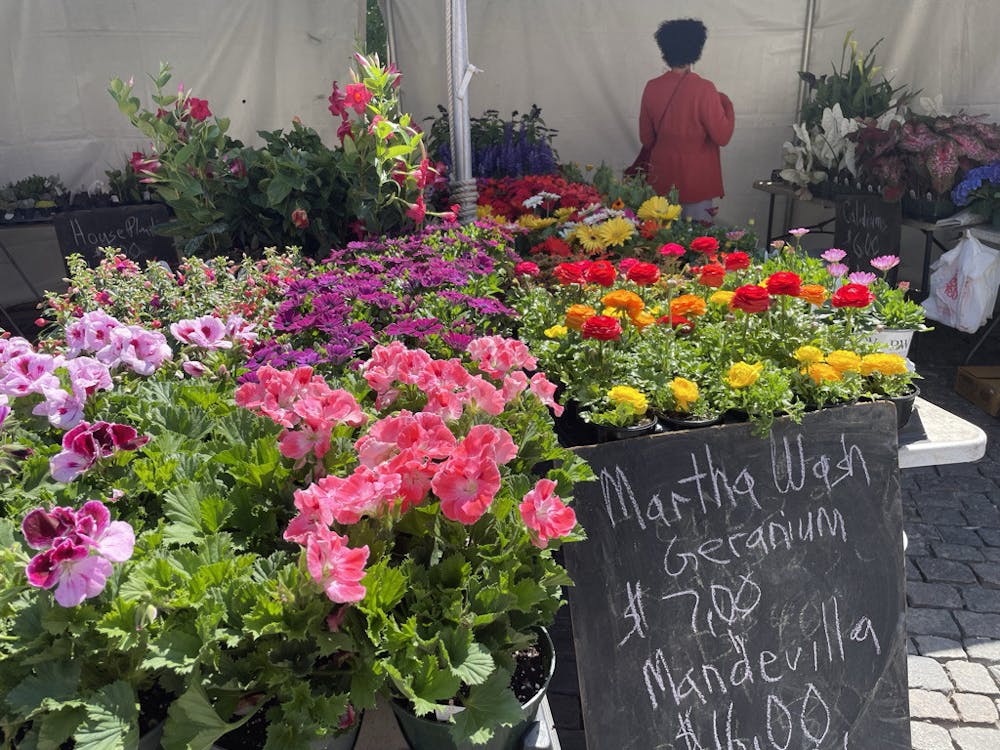 COURTESY OF GRETA MARAS
Maras reviews the Flower Mart at Mount Vernon Place, a local festival that celebrates local gardeners, artisans and vendors against a colorful backdrop of greenery.