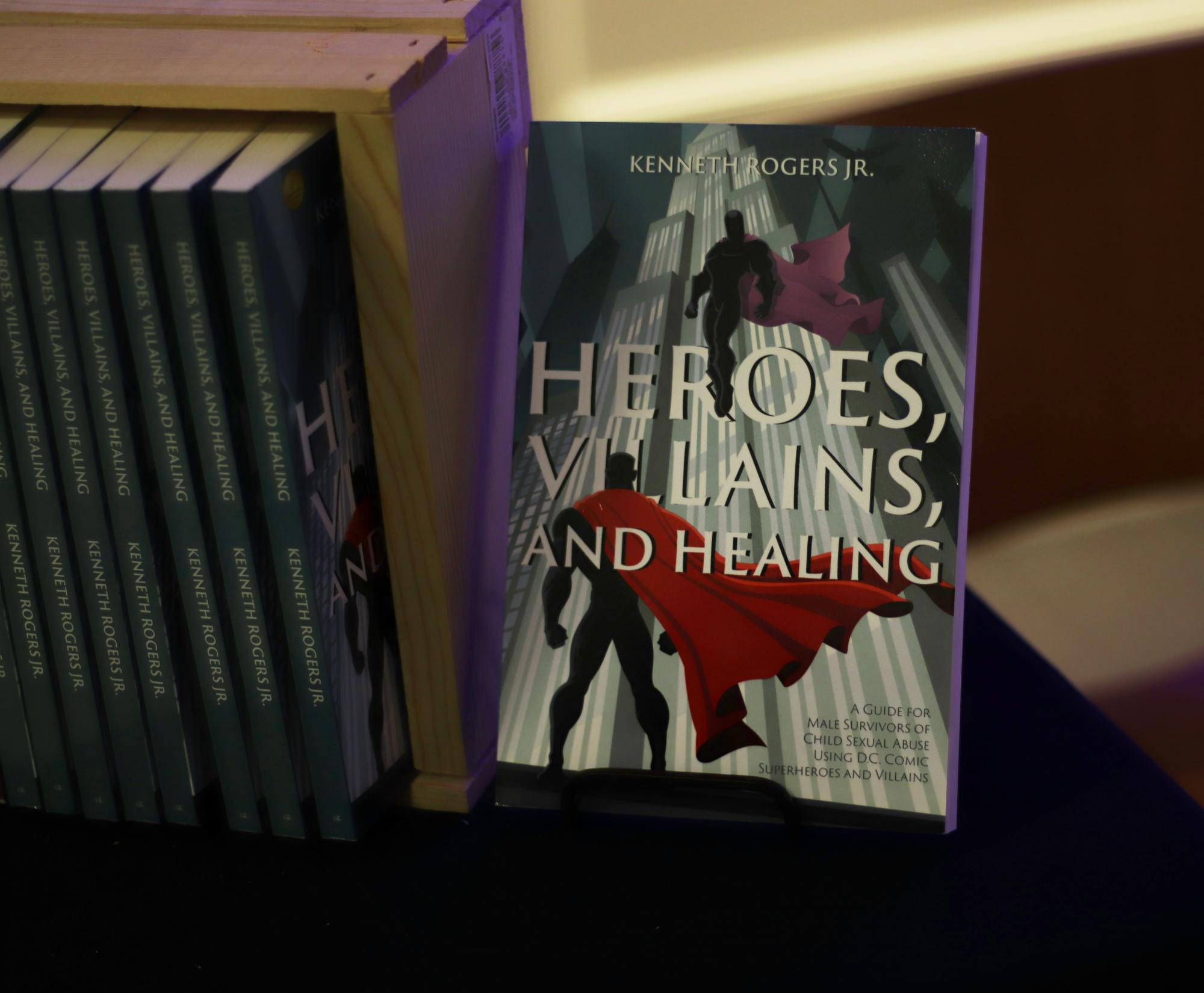 COURTESY OF CAS GUSTAFSSON
Roger uses comic books to help male survivors of sexual violence heal.