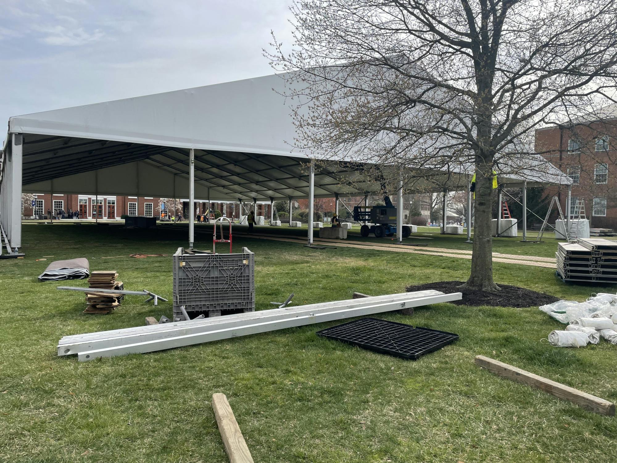 COURTESY OF DONALD RANIELS
Students are eager to see the new Freshman Quad Annex become a permanent fixture on Homewood Campus.