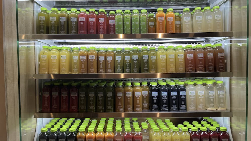 COURTESY OF JIALU LI
Li goes in for some classic Leisure section investigative work to find the answers to a pivotal question of our time: what do each of the new campus juice bars have to offer?