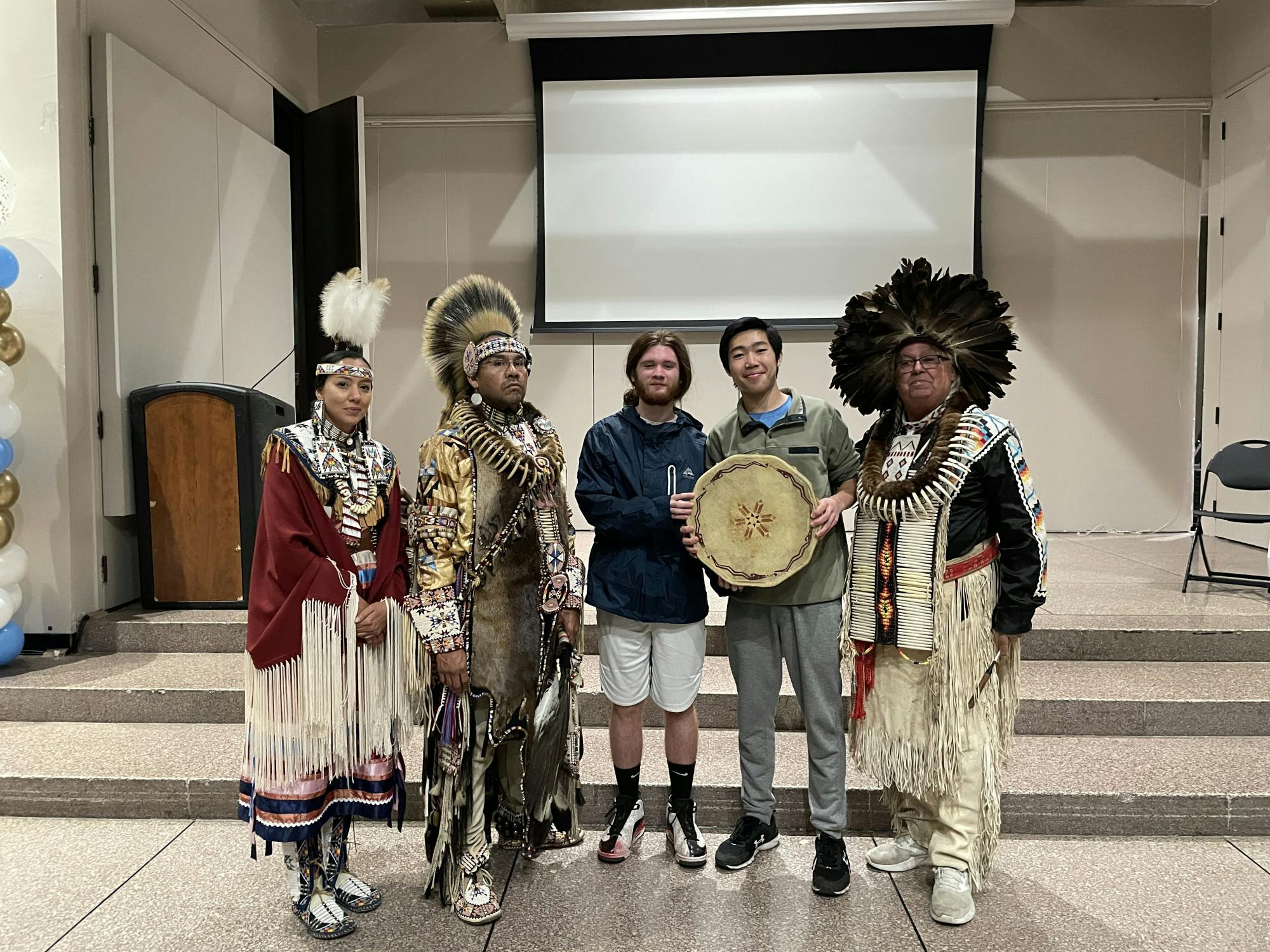 COURTESY OF LEO QI&nbsp;
Piscataway Nation Singers &amp; Dancers performed a series of cultural dances in celebration of Indigenous Peoples’ Day.