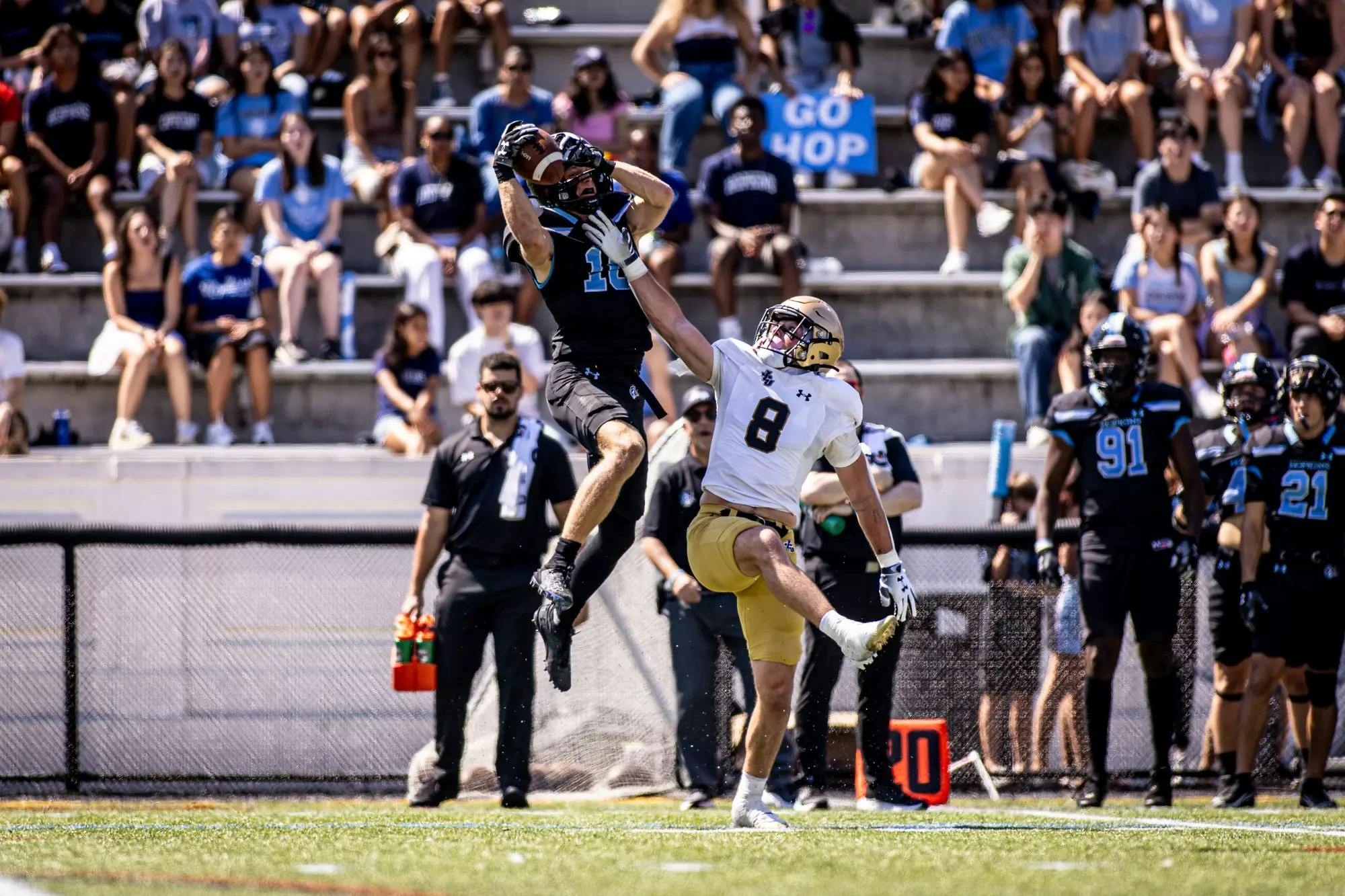 COURTESY OF HOPKINSSPORTS.COM
School is back, and so are Hopkins sports! Join us as we take a look back at some of the most interesting games from the opening weeks of the 2025 Fall season.