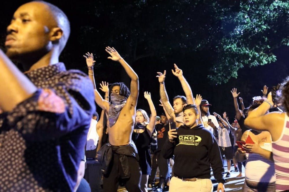  COURTESY OF POOJA PASUPULA
Protesters took to the streets in Charlotte, N.C. following the fatal police shooting of Keith Lamont Scott.