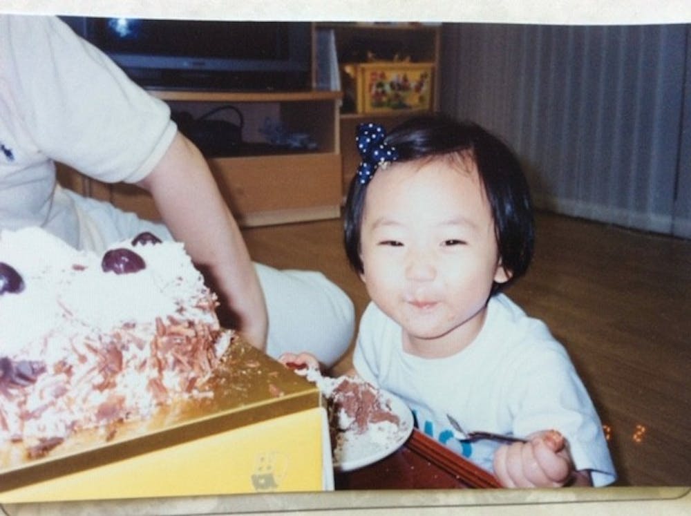 COURTESY OF ELZABETH IM
The author celebrating her fourth birthday while living in South Korea.&nbsp;