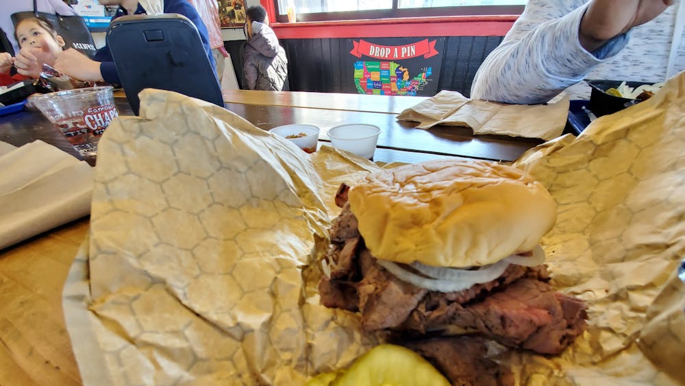 COURTESY OF JESSE WU
The pit beef sandwich is one of the Baltimore’s most iconic food items.